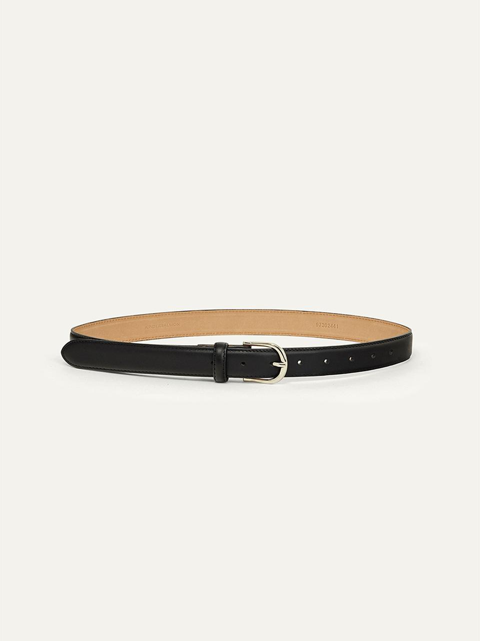 KINDERSALMON PF24 Basic Leather Belt Black