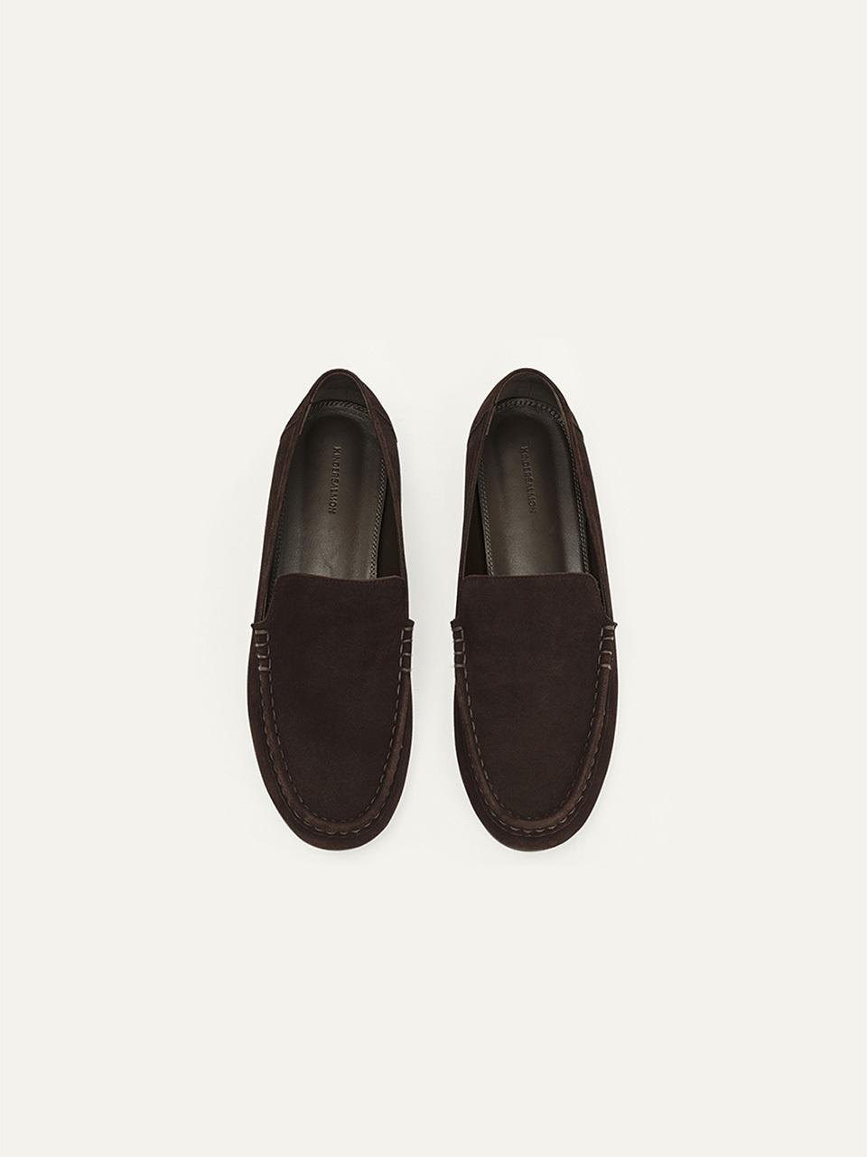 KINDERSALMON PF24 Bask Suede Loafer Dark - Mocha