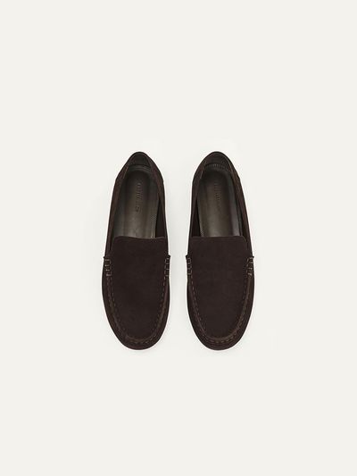 KINDERSALMON PF24 Bask Suede Loafer Dark - Mocha