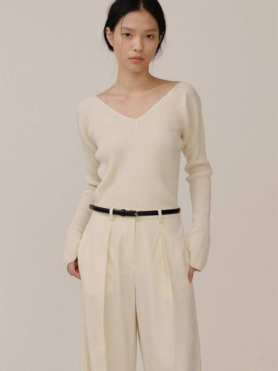 KINDERSALMON PF24 Carnation Pullover Bone