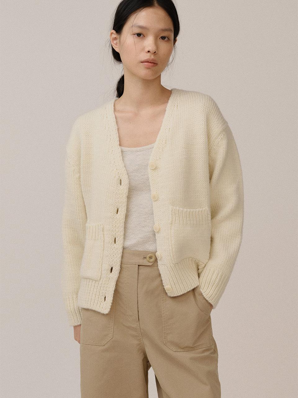 KINDERSALMON PF24 Diana Cardigan Ecru