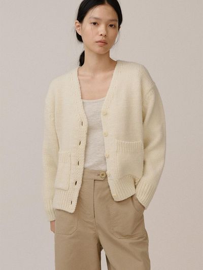 KINDERSALMON PF24 Diana Cardigan Ecru