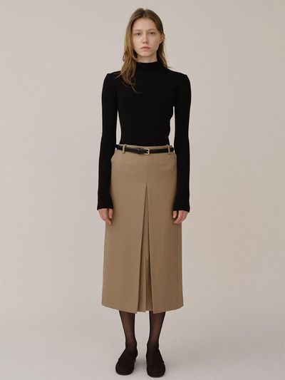 KINDERSALMON PF24 Isaac Wool Skirt Camel