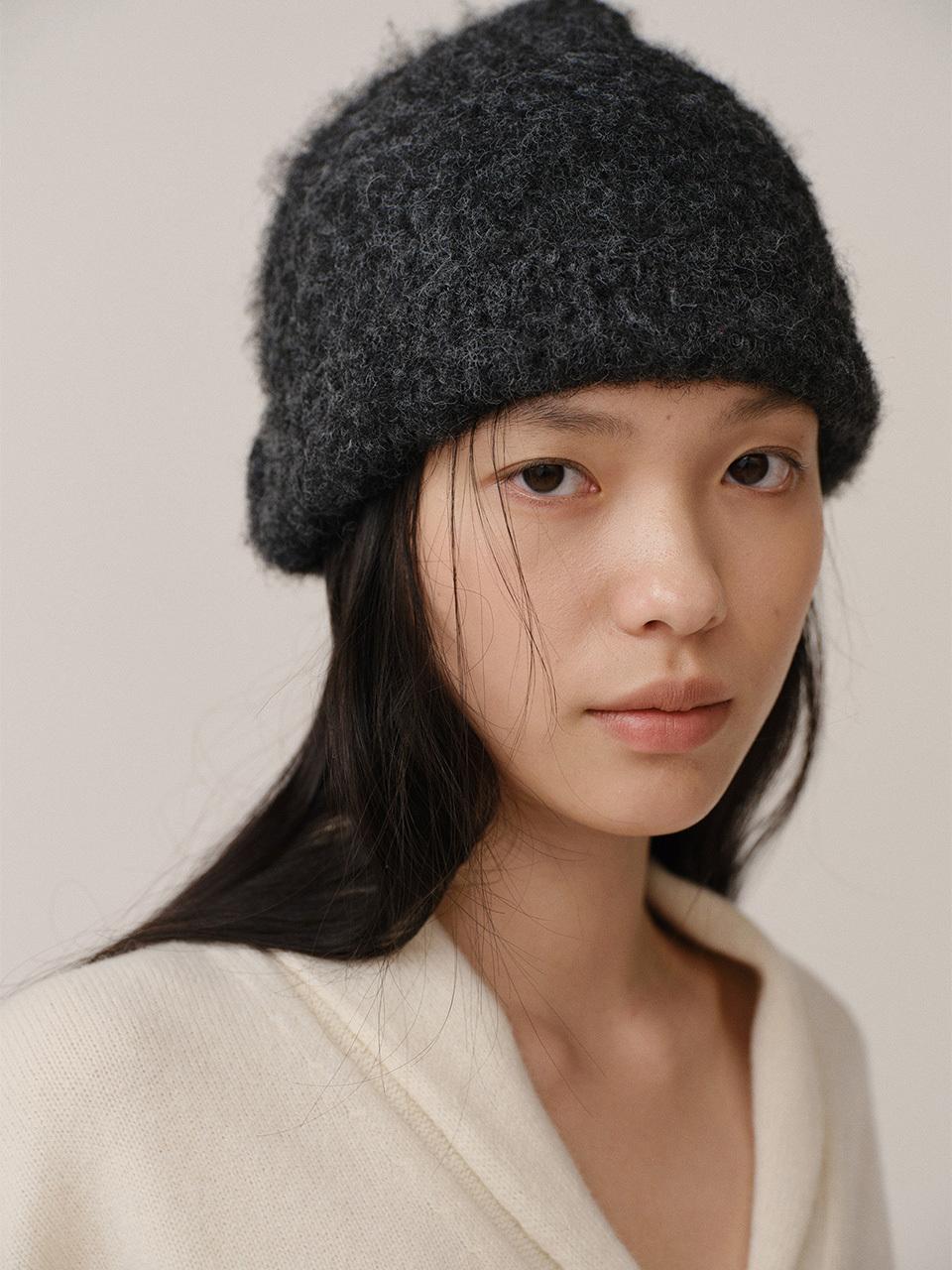KINDERSALMON PF24 Knit Beanie Charcoal