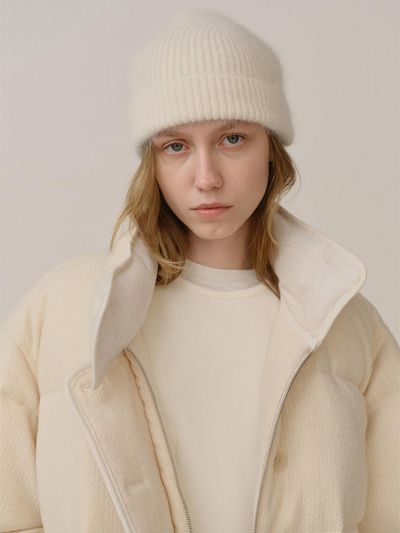 KINDERSALMON PF24 Knit Beanie Cream