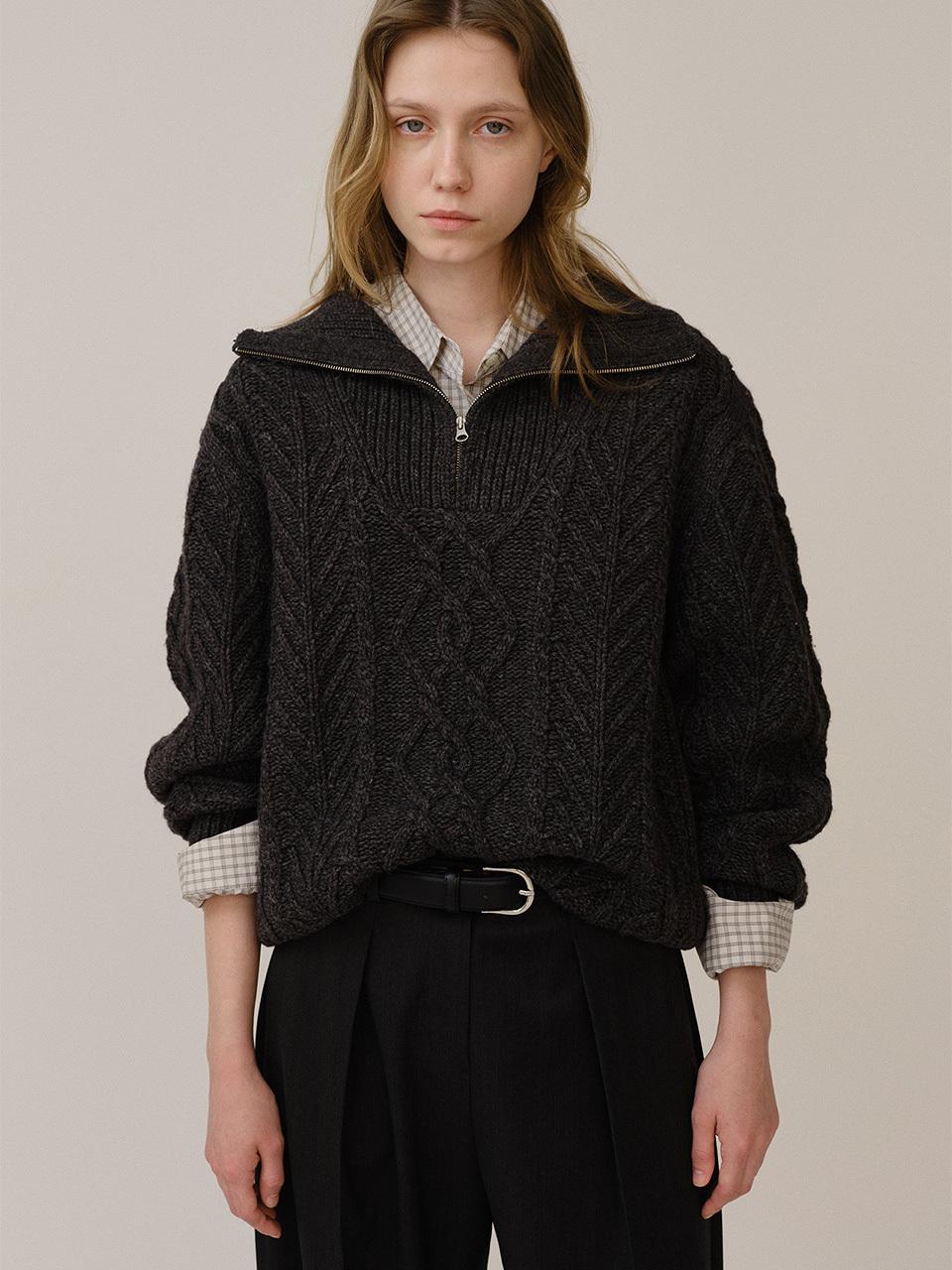 KINDERSALMON PF24 Luna Sweater Slate Melange