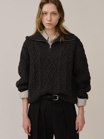 KINDERSALMON PF24 Luna Sweater Slate Melange