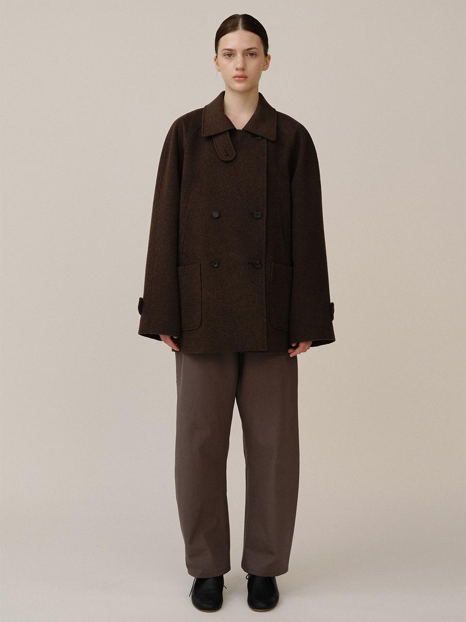 KINDERSALMON PF24 Metis Half Coat Taupe