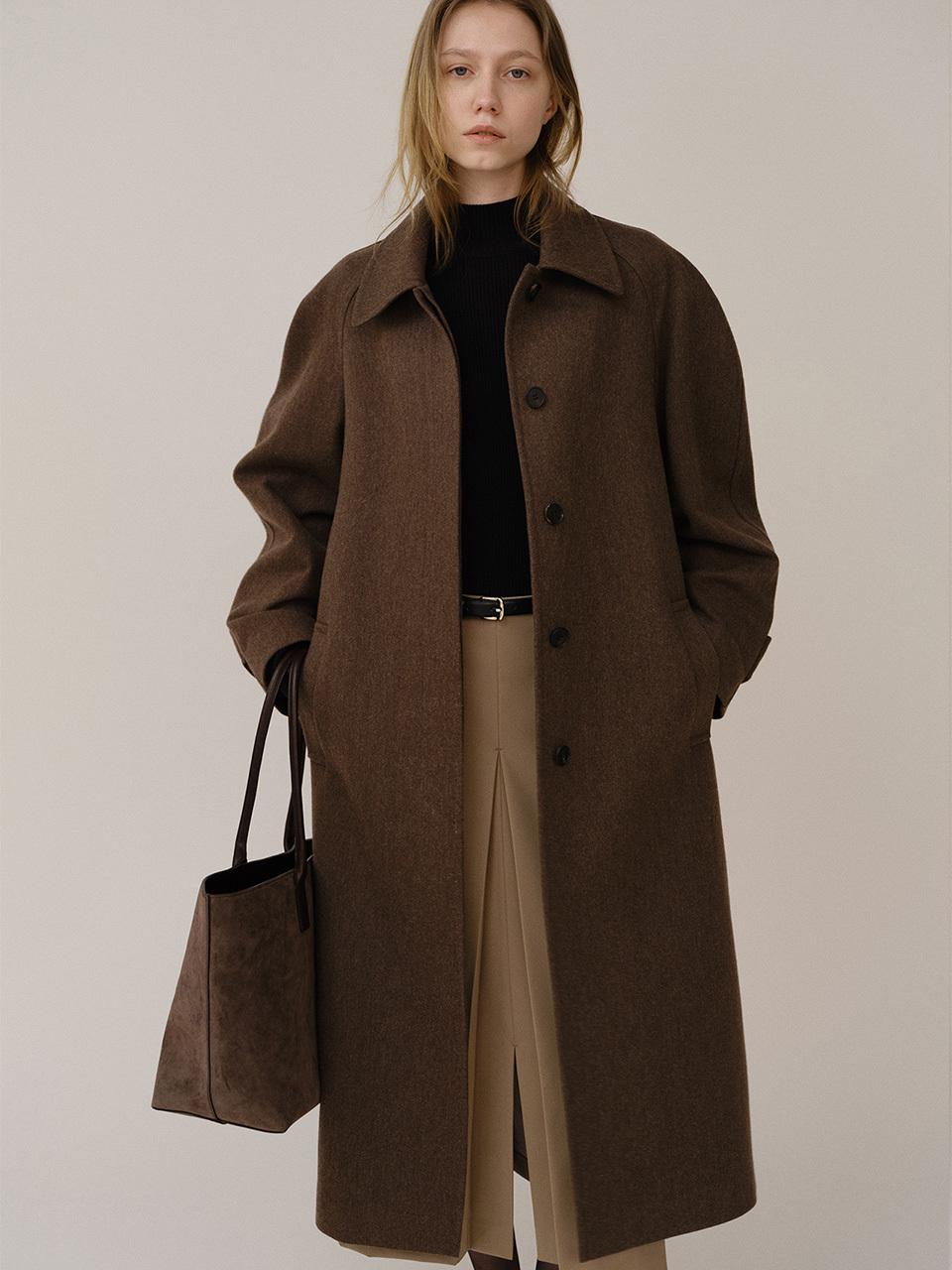 KINDERSALMON PF24 Rabi Coat Walnut