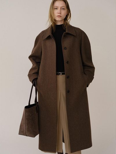 KINDERSALMON PF24 Rabi Coat Walnut