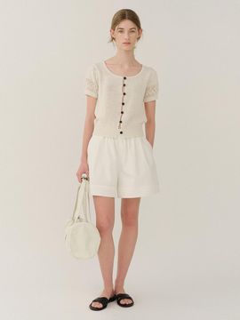 KINDERSALMON Plie Shorts White