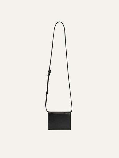 KINDERSALMON RS24 Accordion Mini Leather Bag Black