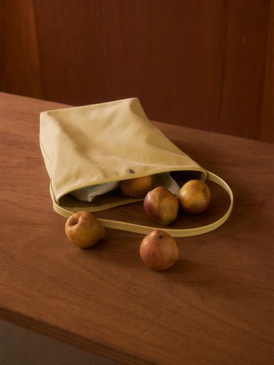 KINDERSALMON RS24 Posell Canvas Shoulder Bag Beige