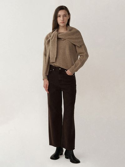 KINDERSALMON Ruth Trouser Denim - Taupe