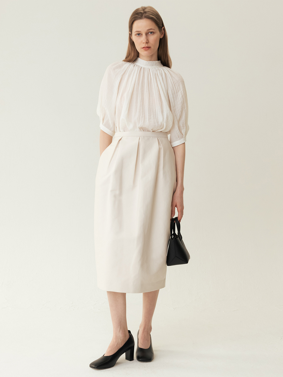 KINDERSALMON Voluminous Midi Skirt