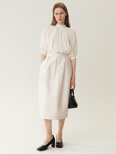 KINDERSALMON Voluminous Midi Skirt