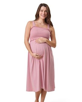 Kindred Bravely Kindred Bravely Sienna Smocked Maternity & Nursing Dress