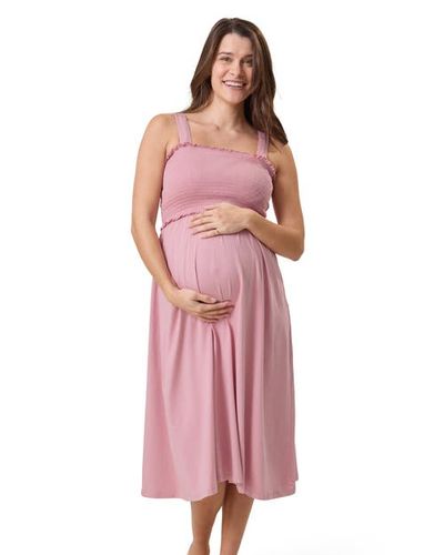 Kindred Bravely Kindred Bravely Sienna Smocked Maternity & Nursing Dress