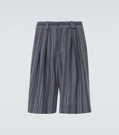 King & Tuckfield King & Tuckfield Striped wool Bermuda shorts