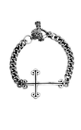 King Baby Studio King Baby Studio King Baby Chain Bracelet with Cross