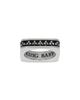 King Baby Studio King Baby Studio Sterling Silver High Roller Club Club Suit Square Stack Ring - 2