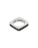 King Baby Studio King Baby Studio Sterling Silver High Roller Club Club Suit Square Stack Ring - 3