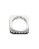 King Baby Studio King Baby Studio Sterling Silver High Roller Club Club Suit Square Stack Ring - 4
