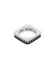 King Baby Studio King Baby Studio Sterling Silver High Roller Club Diamond Suit Square Stack Ring - 2