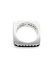 King Baby Studio King Baby Studio Sterling Silver High Roller Club Diamond Suit Square Stack Ring - 4