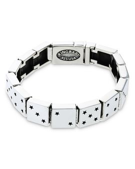 King Baby Studio King Baby Studio Sterling Silver High Roller Club Dice Motif Link Bracelet