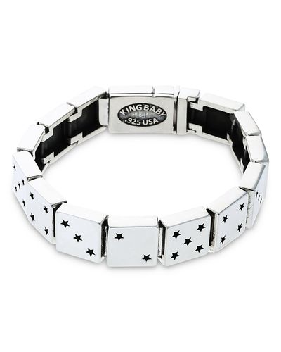 King Baby Studio King Baby Studio Sterling Silver High Roller Club Dice Motif Link Bracelet