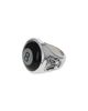 King Baby Studio King Baby Studio Sterling Silver High Roller Club Etched Onyx Eight Ball Ring - 2