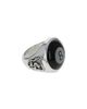King Baby Studio King Baby Studio Sterling Silver High Roller Club Etched Onyx Eight Ball Ring - 3