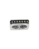 King Baby Studio King Baby Studio Sterling Silver High Roller Club Spade Suit Square Stack Ring - 3