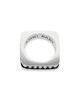 King Baby Studio King Baby Studio Sterling Silver High Roller Club Spade Suit Square Stack Ring - 4