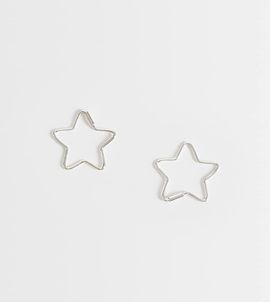Kingsley Ryan Kingsey Ryan star hoops in sterling silver