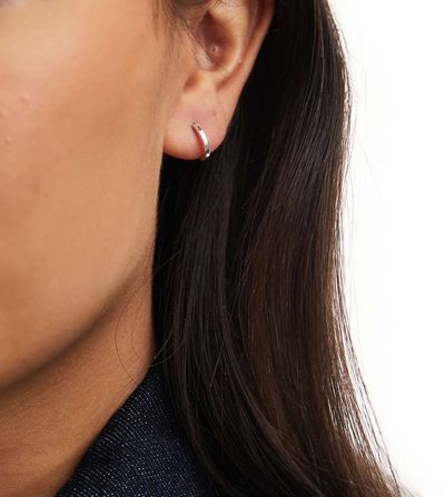 Kingsley Ryan Kingsley Ryan 10mm flat hoop earrings in sterling silver