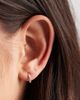 Kingsley Ryan Kingsley Ryan 10mm ridged hoop earrings in silver - 1