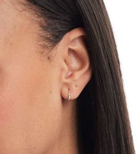Kingsley Ryan Kingsley Ryan 10mm tiny twisted hoop earrings in sterling silver