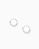 Kingsley Ryan Kingsley Ryan 10mm tiny twisted hoop earrings in sterling silver - 3