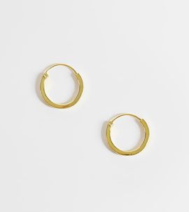 Kingsley Ryan Kingsley Ryan 12mm square cut hoops in sterling silver