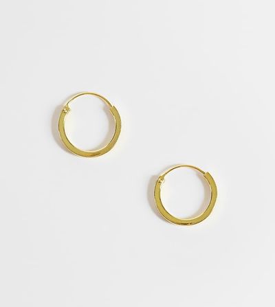Kingsley Ryan Kingsley Ryan 12mm square cut hoops in sterling silver
