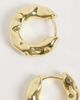 Kingsley Ryan Kingsley Ryan 18.5mm molten chunky hoop earrings in 14kt gold-plated brass - 2