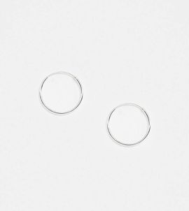 Kingsley Ryan Kingsley Ryan 20mm fine hoop earrings in sterling silver