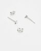 Kingsley Ryan Kingsley Ryan 4 point star stud earrings in sterling silver - 2