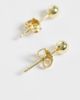Kingsley Ryan Kingsley Ryan 4mm plain ball stud in 14kt gold plated brass - 4