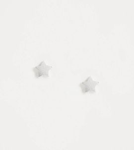 Kingsley Ryan Kingsley Ryan 5mm flat star stud earrings in sterling silver