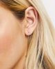 Kingsley Ryan Kingsley Ryan 6mm single piercing lightning bolt earring in gold plate - 1