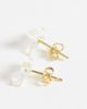 Kingsley Ryan Kingsley Ryan acrylic butter fly stud earrings in 14kt gold plated brass - 3