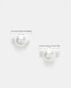 Kingsley Ryan Kingsley Ryan bar and pearl stud earrings in sterling silver - 1